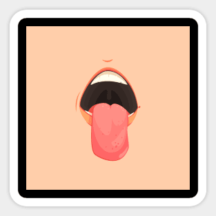 Mouth Cartoon Sticker